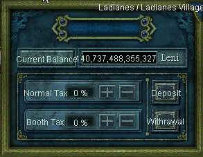 Ladianes Castle Taxes UI